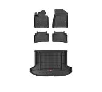 FROGUM ProLine 3D Esclusivi Tappetini auto in gomma e vasca baule bagagliaio con logo su misura per Hyundai Tucson III 2015-2020I I bordi più alti