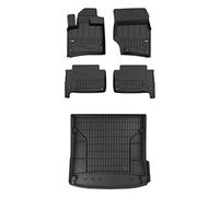 FROGUM ProLine 3D Esclusivi Tappetini auto in gomma e vasca baule bagagliaio su misura per Audi Q7 I 2005-2015 | I bordi più alti