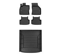 FROGUM ProLine 3D Esclusivi Tappetini auto in gomma e vasca baule bagagliaio su misura per Volkswagen Golf VII 2012-2020 | I bordi più alti