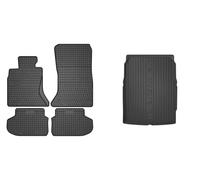 Frogum Set Di Tappetini Per Auto + Vasca Per Bagagliaio Per BMW 5 Serie F10