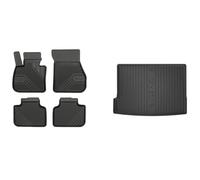 Frogum Set Di Tappetini Per Auto + Vasca Per Bagagliaio Per BMW X2 F39