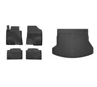 Frogum Set Di Tappetini Per Auto + Vasca Per Bagagliaio Per Hyundai I30 Kombi GD