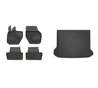 Frogum Set Di Tappetini Per Auto + Vasca Per Bagagliaio Per Volvo XC60 I Van 156