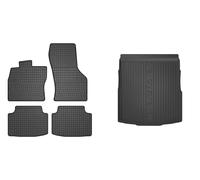 Frogum Set Di Tappetini Per Auto + Vasca Per Bagagliaio Per VW Passat 3G2 CB2