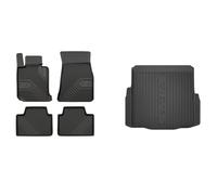 Frogum Tappetini Auto Tappeto + Bagagliaio Vasca Portabagagli per BMW 3er