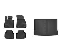 Frogum Tappetini Auto Tappeto + Copri Baule Vasca Portabagagli per BMW 1er
