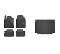 Frogum Tappetini Auto Tappeto + Copri Baule Vasca Portabagagli per Kia Ceed