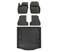 Frogum TPE Pro-Line Tappetini+Portabagagli Set per Ford Focus III 2010-2019 TPE