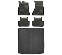 Frogum TPE Tappetini+Portabagagli Set per Audi A4 B8 2007-2015 TPE set di tappet