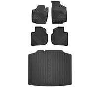 Frogum TPE Tappetini+Portabagagli Set per Skoda Rapid Spaceback 2013-2019 TPE se