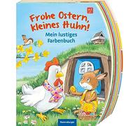 Frohe Ostern, kleines Huhn! Ostergeschenk für Kinder ab 2 Jahren: Mein lustiges Farbenbuch