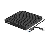 Froibetz Masterizzatore DVD CD Externo Unità USB 3.0 DVD-R CD-RW Dispositivo Lettore di Schede Portatile Ultra Slim External Disc con Mac/OS/XP/Win11/Win10/Win7/Win8