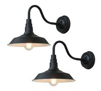 FROIDEXG Applique da Parete Vintage per Interni Lampada da Parete Industriale Lampada da Parete per Esterni E27 Applique in Ferro Nero luci da Parete Impermeabili Giardino (Lampadina Non Inclusa)