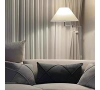 FROIDEXG Lampada da Terra in Tessuto Girevole per Interni, dimmerabile a 3 Colori, Attacco E27, Elegante Lampada da Terra in Ferro da 59,1" Regolabile, lampade d'angolo per Soggiorno e Ufficio, Stile