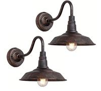 FROIDEXG Lampade da Parete Vintage per Esterno Rustica Vintage Industriale Applique da parete Retrò Resistente a Intemperie Lampadina E27 per cortile giardino garage corridoio Cucina Camera Letto