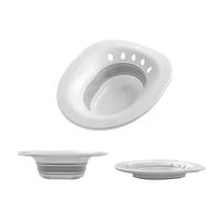 FROLDDRW Bidet Bidet Bidet Pieghevole Bidet Vasca da Bagno Come Inserto WC Pieghevole per WC Universale e Sedile WC(Silver)