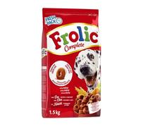Frolic cane manzo 800 gr o 1,5 kg crocchette cani semi umide morbide snack umido