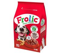 Frolic Complete Croccantini per Cane, cibo secco al gusto di Manzo, Carote, e Cereali, 4 Sacchi da 1,5 kg