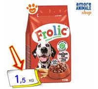 Frolic Cibo Semi Umido per Cani con Manzo, Carote e Riso - Sacchetto da 1,5Kg