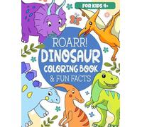 Frolic Fox Roarr Dinosaur Coloring Book & Fun Facts (Tascabile)