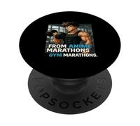 From Anime Marathons to GYM Marathons PopSockets PopGrip Adesivo