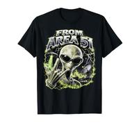 from Area 51 Funny Alien Occhiali da Sole Segno Rock Sign Cool Bootleg Maglietta
