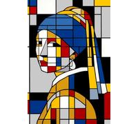 From Delft to De Stijl Mondrian Vermeer Mashup Journal: a DOT GRID notebook for self-expression