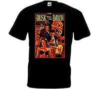 from Dusk Till Dawn T-Shirt Graphic Printed Tee Shirt Mens Black Shirt 3XL