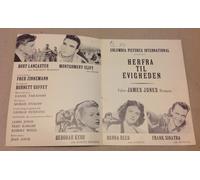 From Here to Eternity Lancaster Clift Kerr programma cinematografico original...