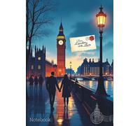 From London With Love Notebook | 180 pages | for School, College, Notes & Journaling: Format A5 | 30 lines on page
