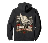from Ruins Choose Peace Memoria WWII e Pace Felpa con Cappuccio