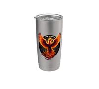 From The Ashes Phoenix Rising Fire Bird citazione motivazionale Bicchiere termico in acciaio inox doppia parete