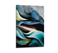 From the Lake No. 1 - di Georgia O'Keeffe - Poster artistico da parete su tela, poster decorativo vintage con musica e film, per soggiorno e camera da letto, 20 x 30 cm, stile cornice