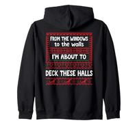 from The Windows to The Walls Christmas Sign Deck The Halls Felpa con Cappuccio