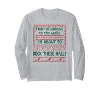 from The Windows to The Walls Christmas Women Deck The Halls Maglia a Manica