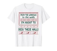 from The Windows to The Walls Christmas Women Deck The Halls Maglietta