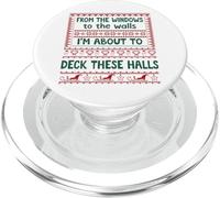 From the Windows to the Walls Christmas Women Deck the Halls PopSockets PopGrip per MagSafe