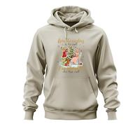 from The Windows to The Walls Grinch Christmas Funny Retro Gift - Felpa con cappuccio unisex, naturale, S