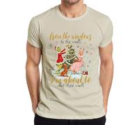 from The Windows to The Walls Grinch Christmas Funny Retro Gift - Maglietta da uomo, naturale, S