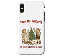 from The Windows to Walls Deck These Halls Christmas Custodia per iPhone X/XS