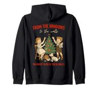 from The Windows to Walls Deck These Halls Christmas Felpa con Cappuccio