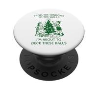 from The Windows to Walls Deck These Halls Christmas PopSockets PopGrip Adesivo