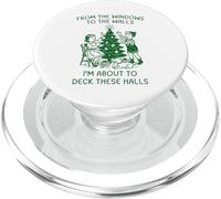 from The Windows to Walls Deck These Halls Christmas PopSockets PopGrip per MagSafe