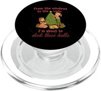 from The Windows to Walls Deck These Halls Christmas PopSockets PopGrip per MagSafe