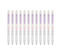 FROMCEO 12 penne gel ad asciugatura rapida, 0,5 mm, scrittura fluida, retrattile, per studenti, esami, penne a inchiostro gel silenziose