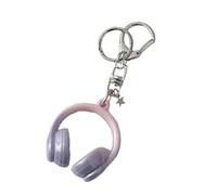 FROMCEO Artistics Cuffia Portachiavi Ergonomico Moschettone Accessorio Gradiente Colore Gioielli di Moda Per Uso Quotidiano Colorato Musica Accessorio Portachiavi, Viola, Taglia unica
