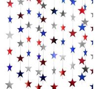 FROMCEO Catene di Stelle di Carta Riciclabili Colori Assortiti Appeso Streamers Pendente Per La Decorazione Della Stanza di Vacanza Ghirlande Accessori Partito St
