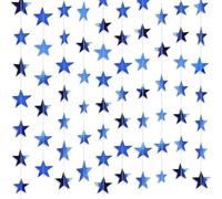 FROMCEO Catene di Stelle di Carta Riciclabili Colori Assortiti Appeso Streamers Pendente Per La Decorazione Della Stanza di Vacanza Ghirlande Accessori Partito St
