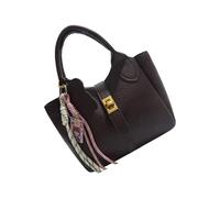 FROMCEO Elegante borsa a tracolla in pelle PU con tracolla staccabile e ampie borse a tracolla per tutti i giorni essenziale borsa a tracolla da polso da donna, Colore caffè., One Size