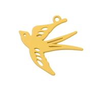 FROMCEO Leggero Openwork Uccello Ciondolo di Fascino Liscio Finitura Elettrolitica Fornitura di Gioielli Per Creativo Artigianato Componenti, Misura unica, come descritto, come descritto